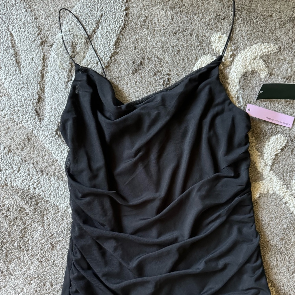 Black mini dress